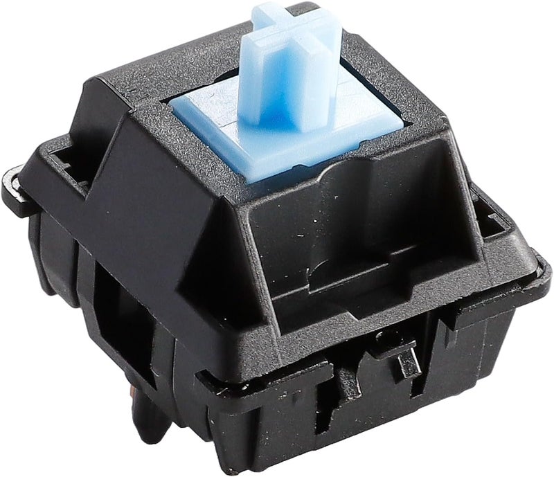 Ranked RS-11 Pro Mechanical Key Switches for Mechanical Gaming Keyboards | 5-Pin PCB Mounted | Pre Lubed | Linear 62cN by JWK (Pro Sky Blue, 90 Pcs) - Image 1